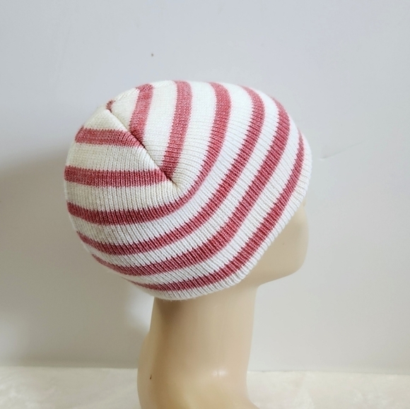 WEST Coast Novelty Jelly Belly Beans Soft Light Pink White Striped Knit Hat Cap - Picture 6 of 11